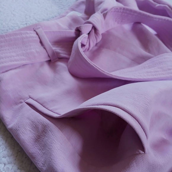 Aritzia Wilfred Tie Front Pants orchard  petal Pink Womens size 16 - Picture 6 of 13